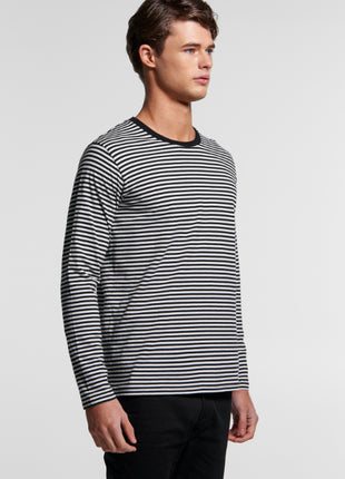 Mens Bowery Stripe Long Sleeve T-Shirt (AS-5061)