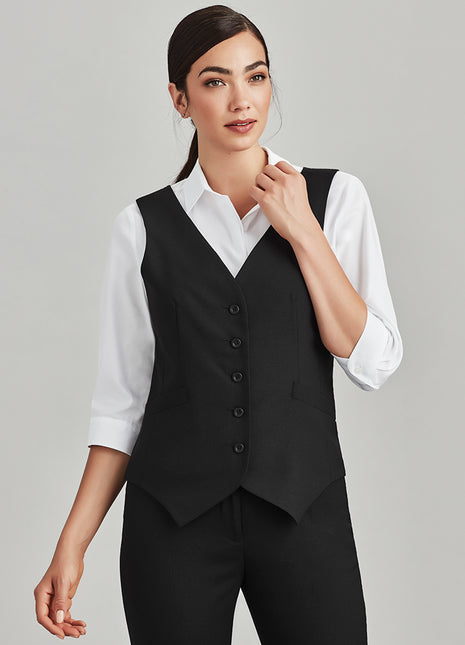 Comfort Wool Stretch Womens Peaked Vest (BZ-54011)