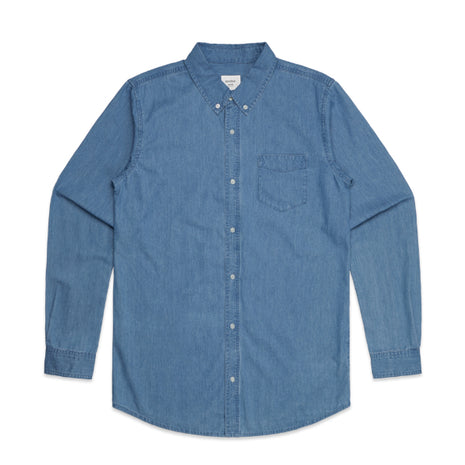 Mens Blue Denim Shirt (AS-5409)