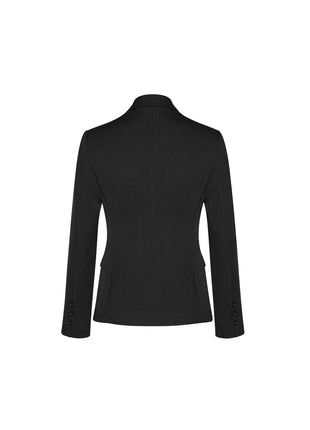 Comfort Wool Stretch Womens Two Button Mid Length Jacket (BZ-64019)