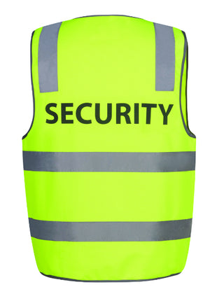 Hi Vis (D+N) Safety Vest Print Security (JB-6DNS5)