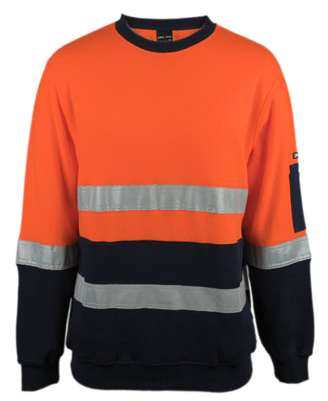 Hi Vis 310 (D+N) Cotton Crew Neck Fleece (JB-6DVCM)