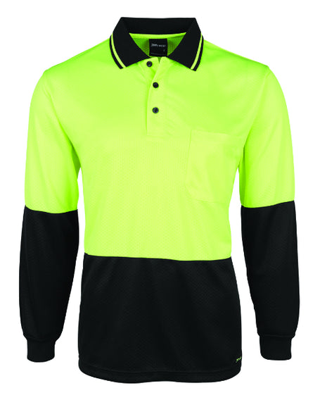 Hi Vis 4602.1 Long Sleeve Jacquard Polo (JB-6HJNL)