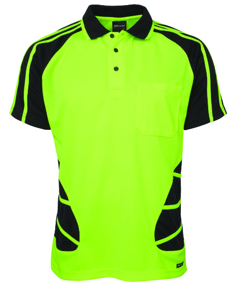 Hi Vis Short Sleeve Spider Polo (JB-6HSP)