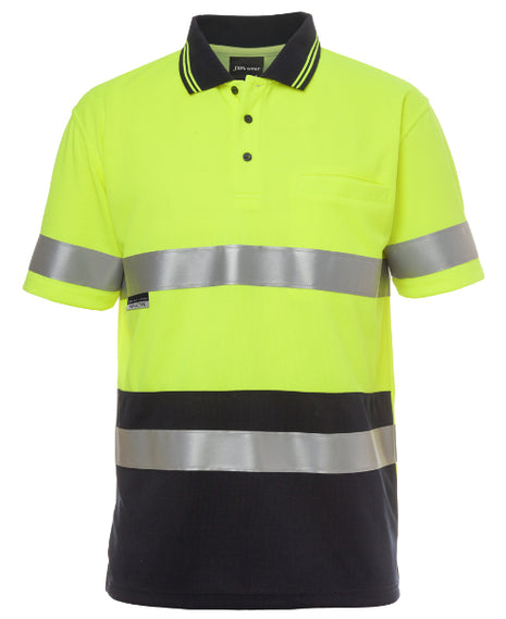 Hi Vis Short Sleeve Non Cuff (D+N) Trad Polo (JB-6HVST)