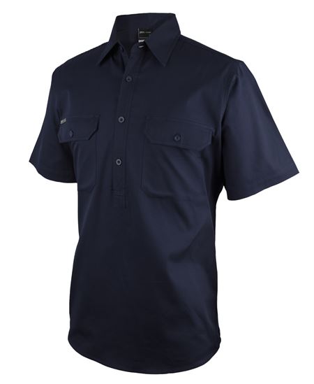 Close Front Short Sleeve 150G Work Shirt (JB-6WKCF)