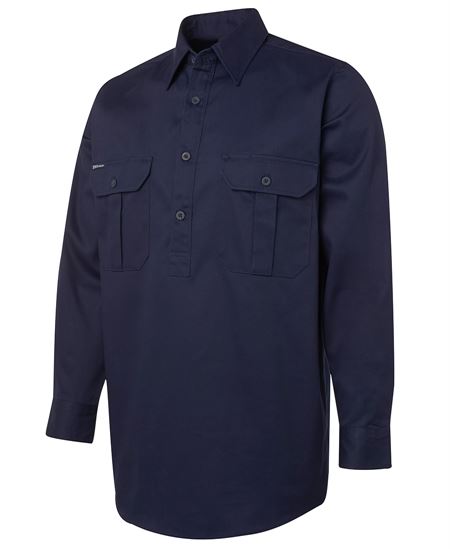 Close Front Long Sleeve Work Shirt (JB-6WSCF)