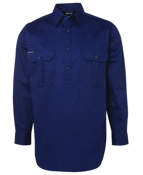 Close Front Long Sleeve Work Shirt (JB-6WSCF)