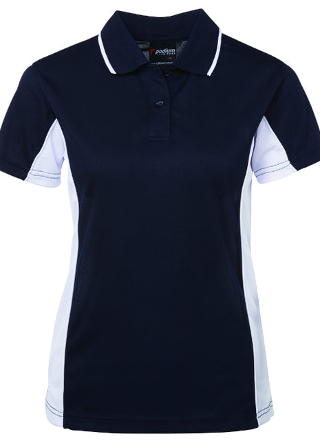 Podium Ladies Contrast Polo (JB-7LPP)