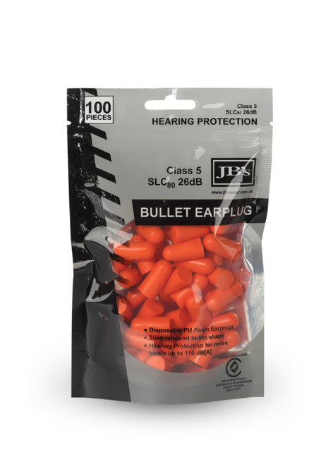 Bullet Shaped Earplug (100 Pieces) (JB-8P040)