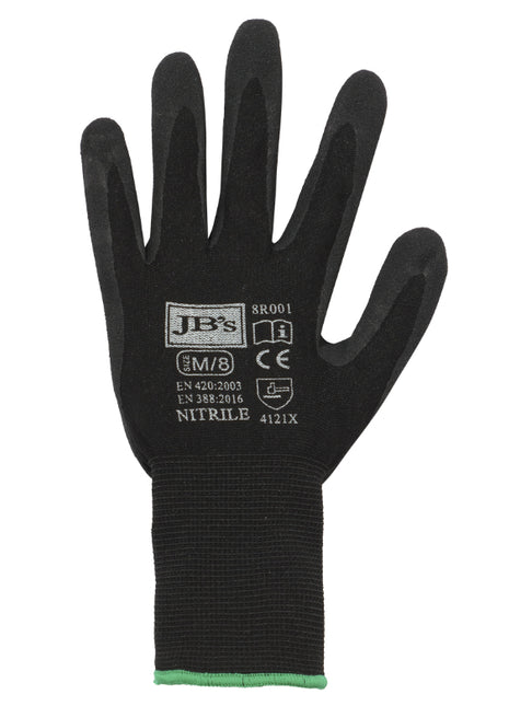 Black Nitrile Breathable Glove (12 Pk) (JB-8R001)