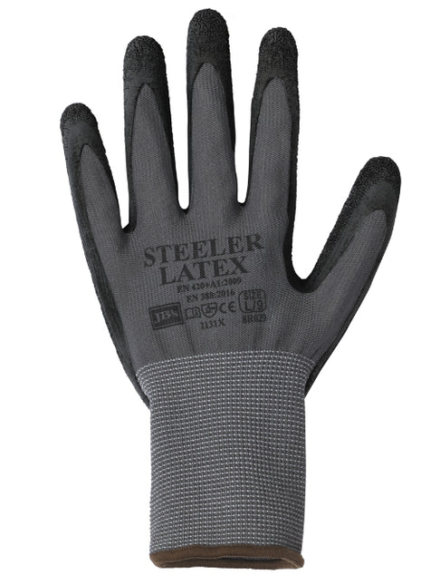 Steeler Crinkle Latex Glove (12Pk) (JB-8R029)