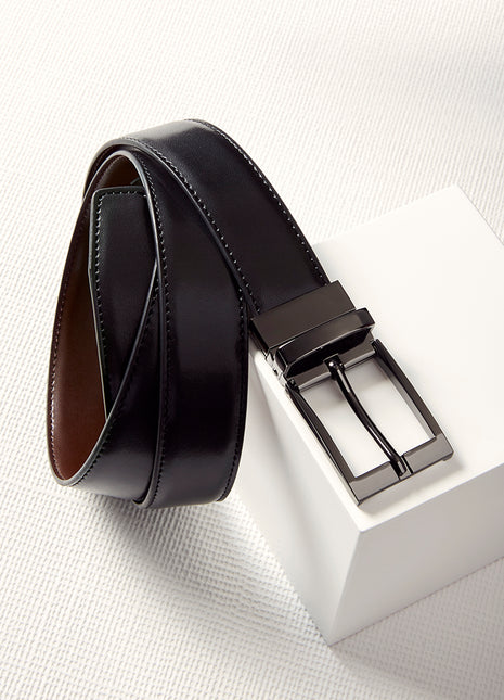 Mens Leather Reversible Belt (BZ-99300)