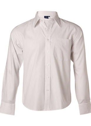 Mens Long Sleeve Stripe Shirt (WS-BS17)