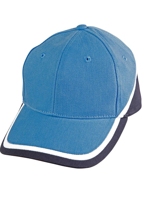 Tri-Color Sue Heavy Brushed Cotton Cap (WS-CH38)