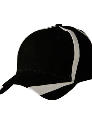 Brushed Cotton Twill Baseball Cap "X" Contrast (WS-CH81)