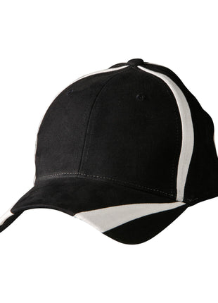 Brushed Cotton Twill Baseball Cap "X" Contrast (WS-CH81)