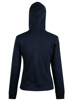 Womens Full Zip Contrast Fleece Hoodie (WS-FL18)