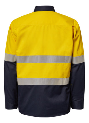 Mens Hi Vis HRC 2 Inherent Shirt with Gusset Sleeves and Reflective Tape (NC-FSV015A)