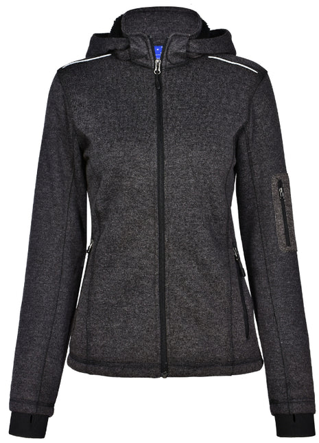Womens Heather Bonded Fleece Jacket (WS-JK42)