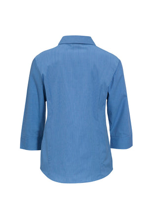 Ladies Micro Check 3/4 Sleeve Shirt (BZ-LB8200)