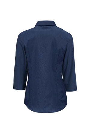 Ladies Micro Check 3/4 Sleeve Shirt (BZ-LB8200)