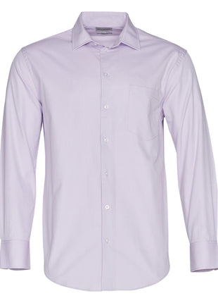 Mens CVC Oxford Long Sleeve Shirt (WS-M7040L)