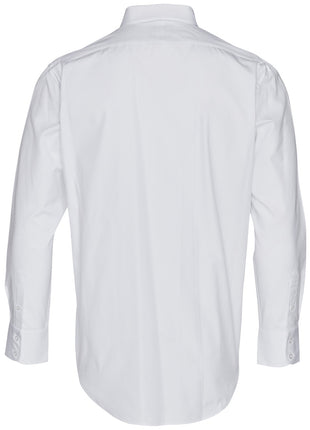 Mens CVC Oxford Long Sleeve Shirt (WS-M7040L)