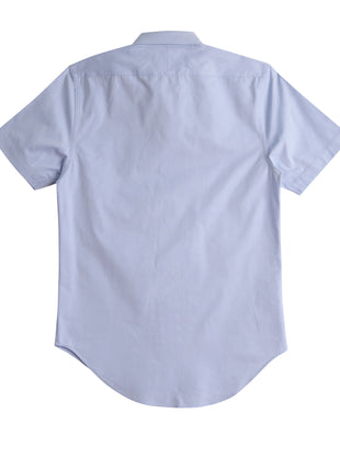 Mens CVC Oxford Short Sleeve Shirt (WS-M7040S)