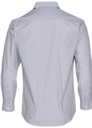 Mens Fine Stripe Long Sleeve Shirt (WS-M7212)