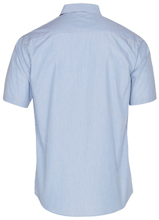 Mens Balance Stripe Short Sleeve Shirt (WS-M7231)