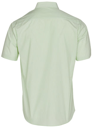 Mens Balance Stripe Short Sleeve Shirt (WS-M7231)