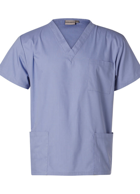 Unisex Scrubs Short Sleeve Tunic Top (WS-M7630)