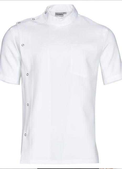 Mens Stud Front Short Sleeve Jacket (WS-M7636)