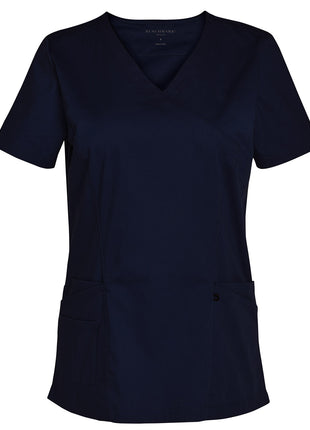 Womens Solid Colour Short Sleeve Scrub Top (WS-M7640)