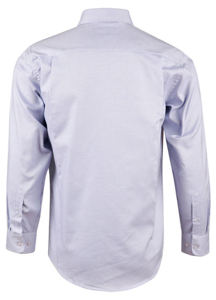 Mens Dot Contrast Long Sleeve Shirt (WS-M7922)