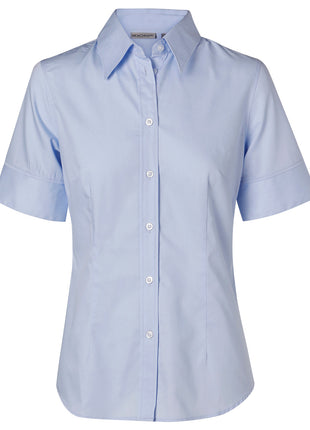 Womens Fine Twill Short Sleeve Shirt (WS-M8030S)