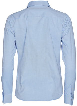Womens CVC Oxford Long Sleeve Shirt (WS-M8040L)