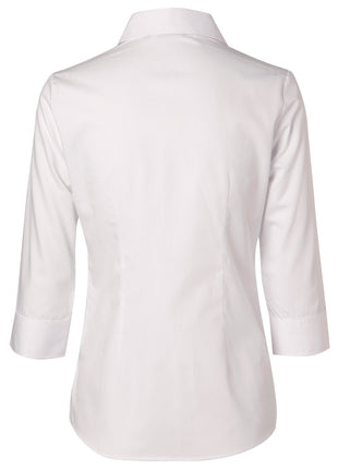 Womens CVC Oxford 3/4 Sleeve Shirt (WS-M8040Q)