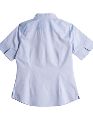 Womens CVC Oxford Short Sleeve Shirt (WS-M8040S)