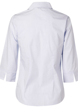 Womens Mini Check 3/4 Sleeve Shirt (WS-M8360Q)