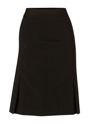 Womens Pleated Skirt In Wool Stretch (WS-M9473)