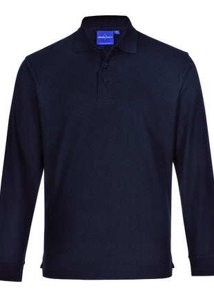 Adults Poly / Cotton Pique Long Sleeve Polo (WS-PS12)