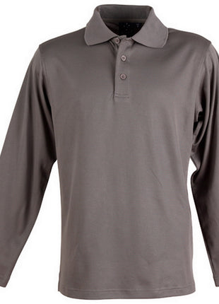 Mens Cotton Back TrueDry® Long Sleeve Polo (WS-PS35)