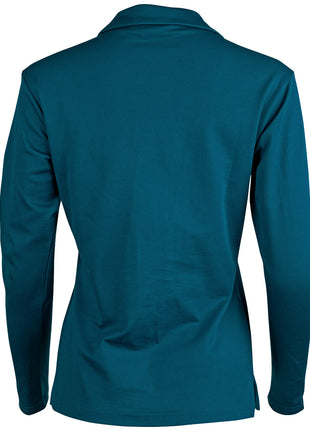 Womens Cotton Back TrueDry® Long Sleeve Polo (WS-PS36B)