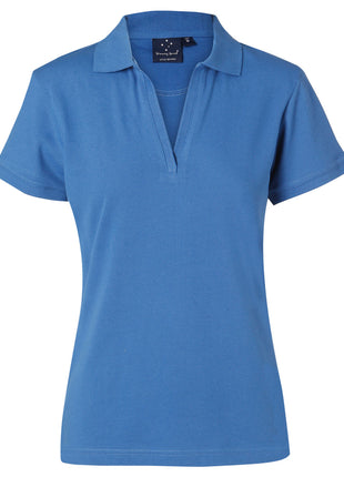 Womens Short Sleeve Pique Polo (WS-PS40-BL)