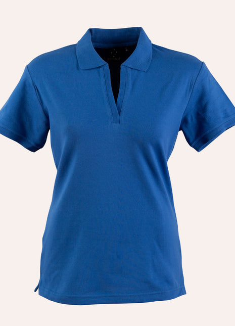 Womens Short Sleeve Pique Polo (WS-PS40-BL)