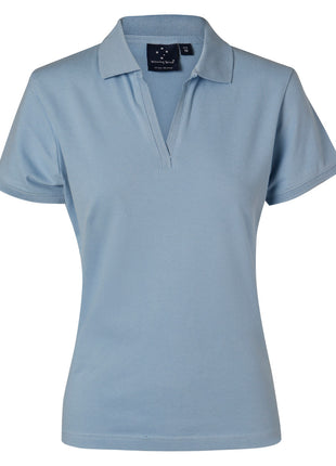 Womens Short Sleeve Pique Polo (WS-PS40-BL)