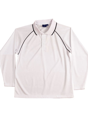 Mens CoolDry® Raglan Long Sleeve Polo (WS-PS43)