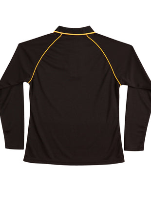 Womens CoolDry® Raglan Long Sleeve Polo (WS-PS44)